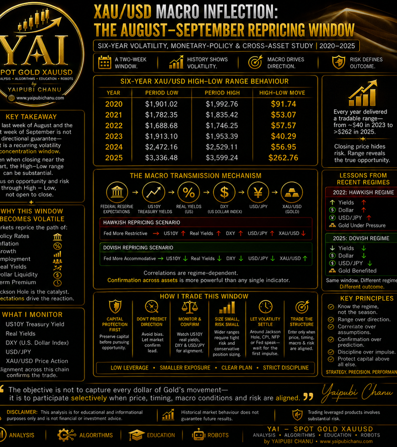 XAUUSD Spot Gold: Six-Year Volatility, Monetary-Policy & Cross-Asset Study by Yaipubi Chanu