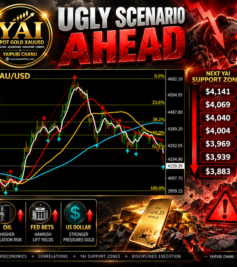 XAU/USD BELOW $4,224: WHY I AM WATCHING LOWER YAI SUPPORT ZONES